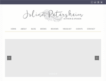 Tablet Screenshot of jolinapetersheim.com